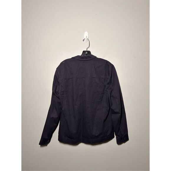 Everlane navy blue denim chore jacket size small C20-7 - Picture 2 of 3